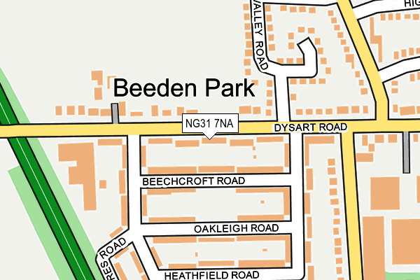 NG31 7NA map - OS OpenMap – Local (Ordnance Survey)