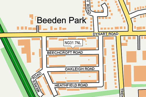 NG31 7NL map - OS OpenMap – Local (Ordnance Survey)