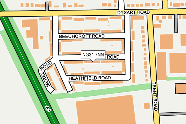 NG31 7NN map - OS OpenMap – Local (Ordnance Survey)