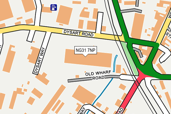 NG31 7NP map - OS OpenMap – Local (Ordnance Survey)