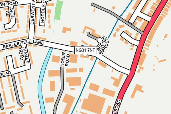 NG31 7NT map - OS OpenMap – Local (Ordnance Survey)