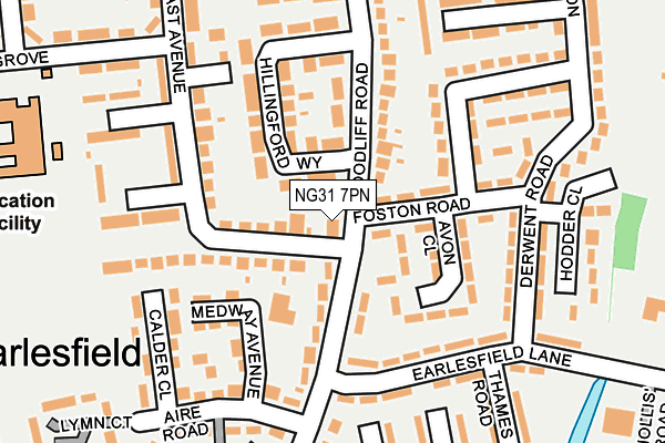 NG31 7PN map - OS OpenMap – Local (Ordnance Survey)