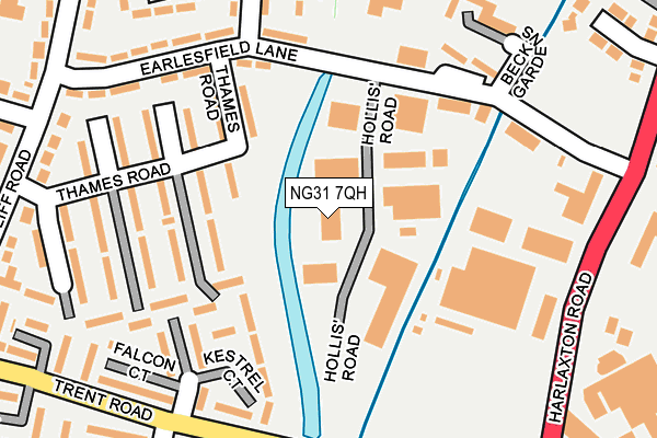 NG31 7QH map - OS OpenMap – Local (Ordnance Survey)