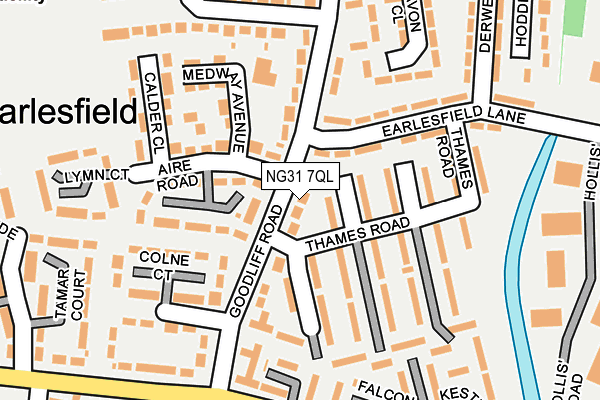 NG31 7QL map - OS OpenMap – Local (Ordnance Survey)