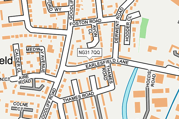 NG31 7QQ map - OS OpenMap – Local (Ordnance Survey)