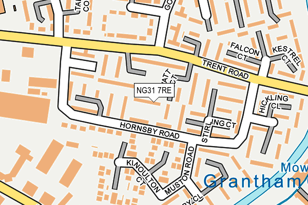 NG31 7RE map - OS OpenMap – Local (Ordnance Survey)