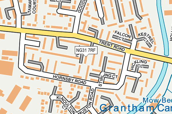 NG31 7RF map - OS OpenMap – Local (Ordnance Survey)
