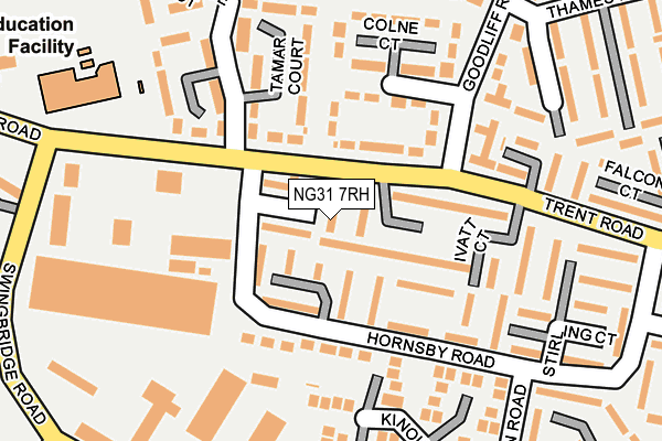 NG31 7RH map - OS OpenMap – Local (Ordnance Survey)