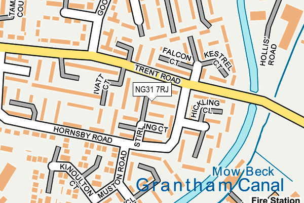 NG31 7RJ map - OS OpenMap – Local (Ordnance Survey)