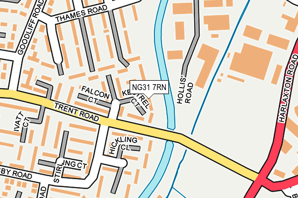 NG31 7RN map - OS OpenMap – Local (Ordnance Survey)