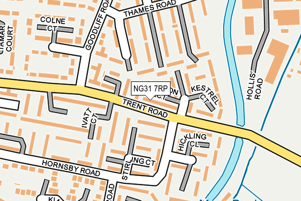 NG31 7RP map - OS OpenMap – Local (Ordnance Survey)