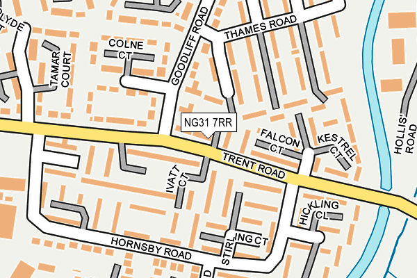 NG31 7RR map - OS OpenMap – Local (Ordnance Survey)