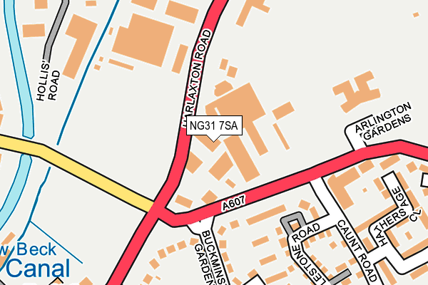 NG31 7SA map - OS OpenMap – Local (Ordnance Survey)