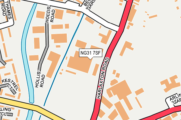 NG31 7SF map - OS OpenMap – Local (Ordnance Survey)