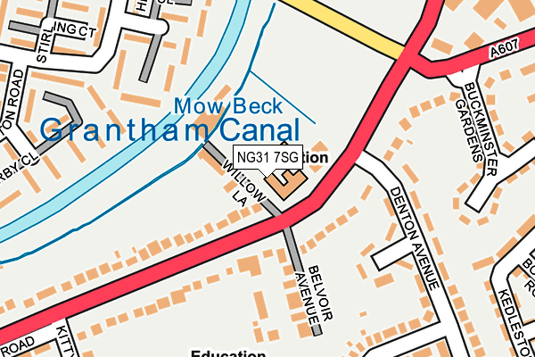 NG31 7SG map - OS OpenMap – Local (Ordnance Survey)
