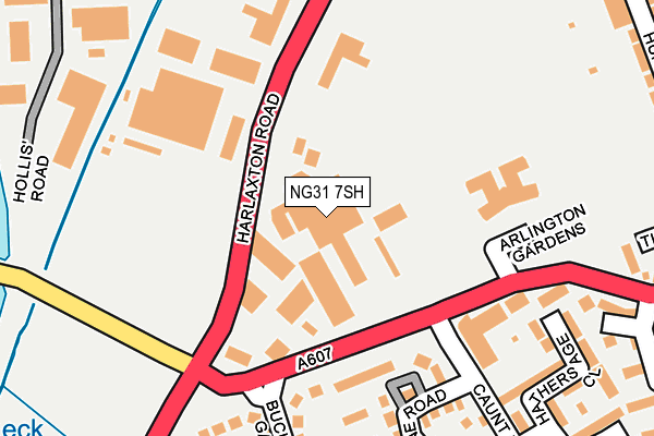 NG31 7SH map - OS OpenMap – Local (Ordnance Survey)