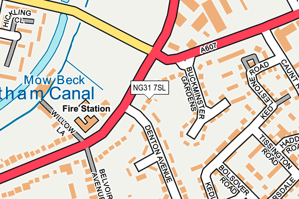 NG31 7SL map - OS OpenMap – Local (Ordnance Survey)