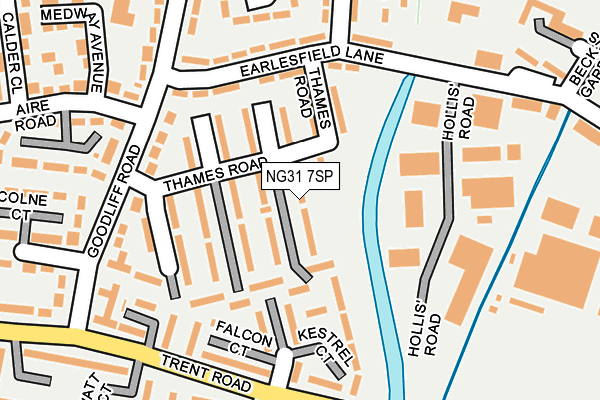 NG31 7SP map - OS OpenMap – Local (Ordnance Survey)