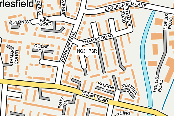 NG31 7SR map - OS OpenMap – Local (Ordnance Survey)