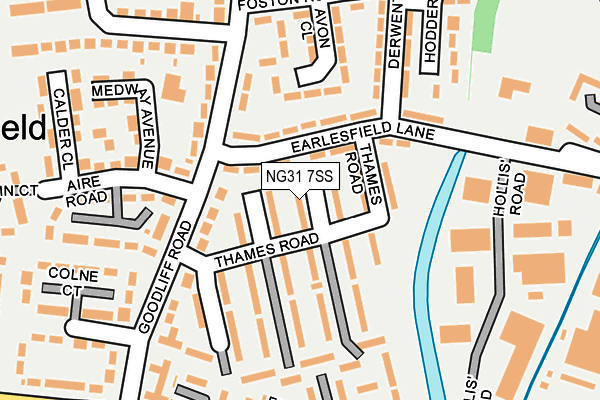 NG31 7SS map - OS OpenMap – Local (Ordnance Survey)