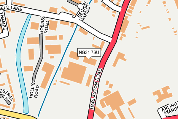 NG31 7SU map - OS OpenMap – Local (Ordnance Survey)