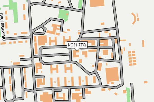 NG31 7TQ map - OS OpenMap – Local (Ordnance Survey)