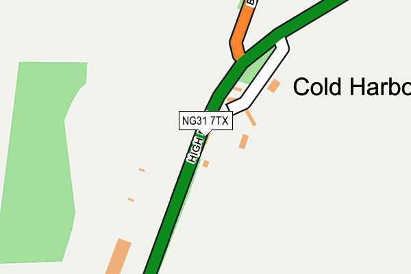 NG31 7TX map - OS OpenMap – Local (Ordnance Survey)