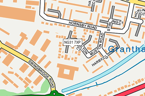 NG31 7XP map - OS OpenMap – Local (Ordnance Survey)
