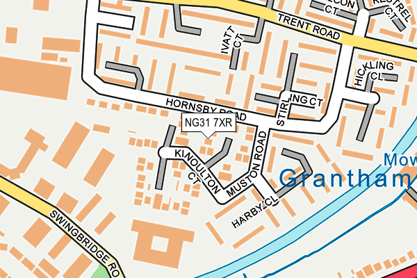 NG31 7XR map - OS OpenMap – Local (Ordnance Survey)