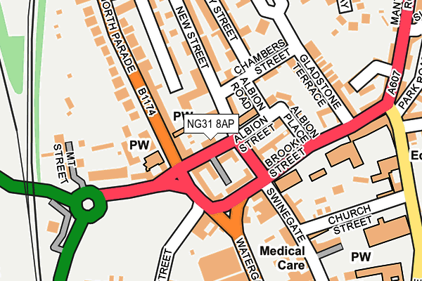 NG31 8AP map - OS OpenMap – Local (Ordnance Survey)