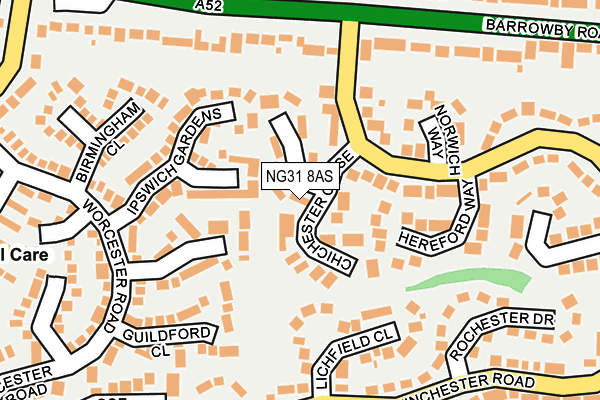 NG31 8AS map - OS OpenMap – Local (Ordnance Survey)