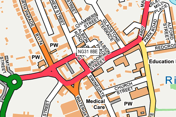 NG31 8BE map - OS OpenMap – Local (Ordnance Survey)