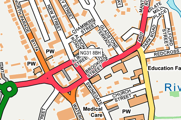 NG31 8BH map - OS OpenMap – Local (Ordnance Survey)