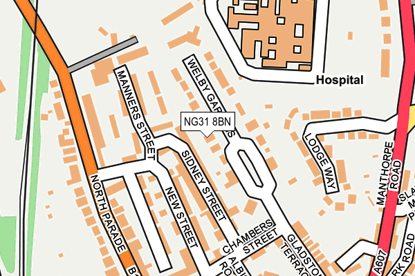 NG31 8BN map - OS OpenMap – Local (Ordnance Survey)