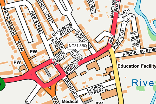 NG31 8BQ map - OS OpenMap – Local (Ordnance Survey)