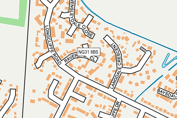 NG31 8BS map - OS OpenMap – Local (Ordnance Survey)