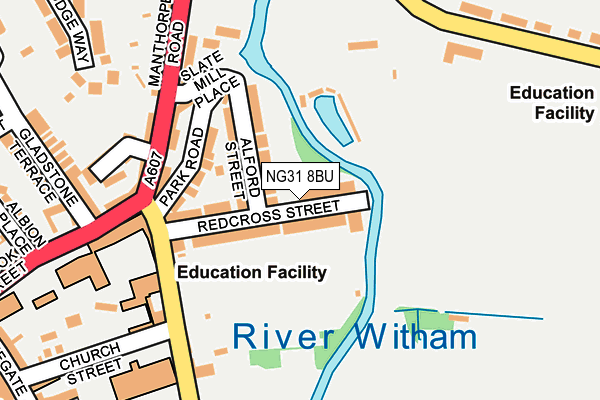 NG31 8BU map - OS OpenMap – Local (Ordnance Survey)