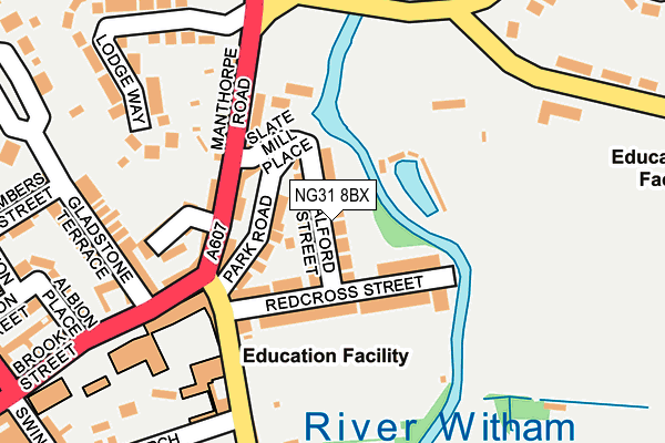 NG31 8BX map - OS OpenMap – Local (Ordnance Survey)