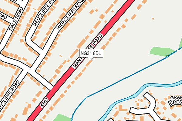 NG31 8DL map - OS OpenMap – Local (Ordnance Survey)