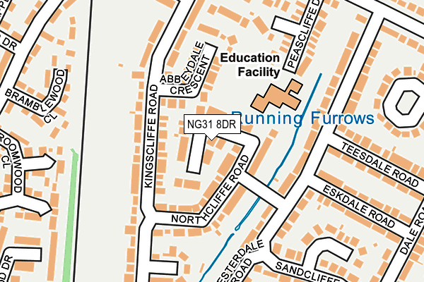 NG31 8DR map - OS OpenMap – Local (Ordnance Survey)