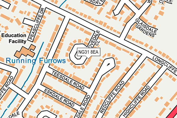 NG31 8EA map - OS OpenMap – Local (Ordnance Survey)