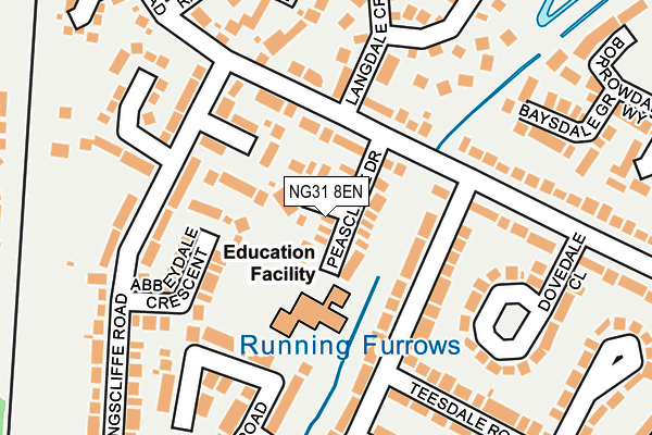 NG31 8EN map - OS OpenMap – Local (Ordnance Survey)