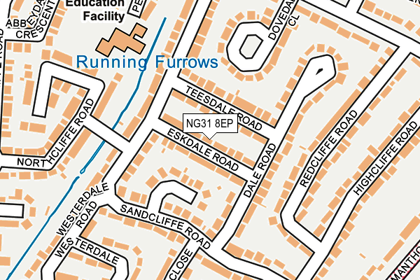 NG31 8EP map - OS OpenMap – Local (Ordnance Survey)