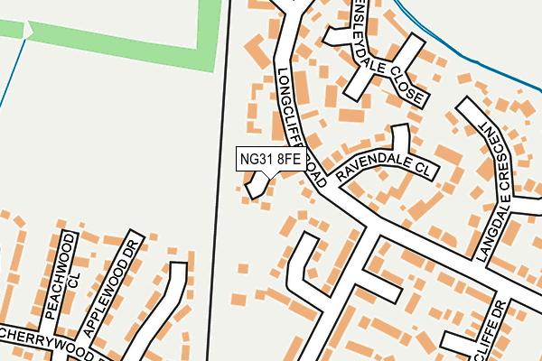 NG31 8FE map - OS OpenMap – Local (Ordnance Survey)