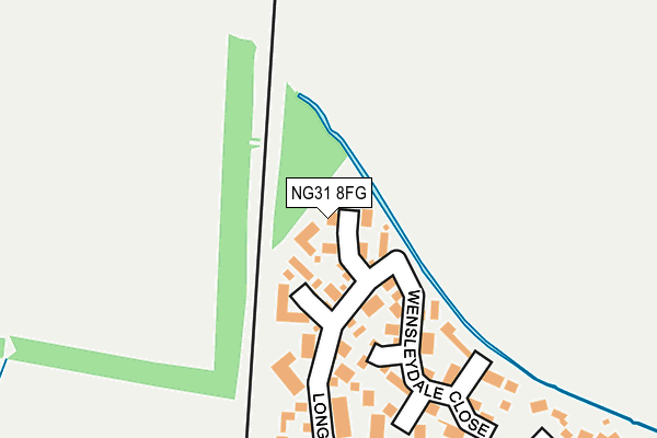 NG31 8FG map - OS OpenMap – Local (Ordnance Survey)