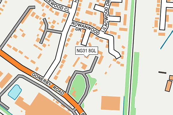 NG31 8GL map - OS OpenMap – Local (Ordnance Survey)