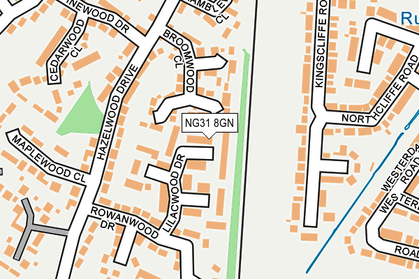 NG31 8GN map - OS OpenMap – Local (Ordnance Survey)