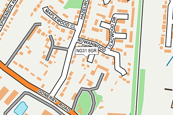 NG31 8GR map - OS OpenMap – Local (Ordnance Survey)