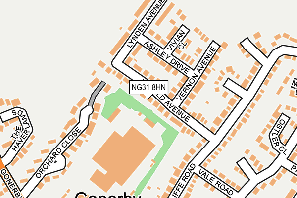 NG31 8HN map - OS OpenMap – Local (Ordnance Survey)