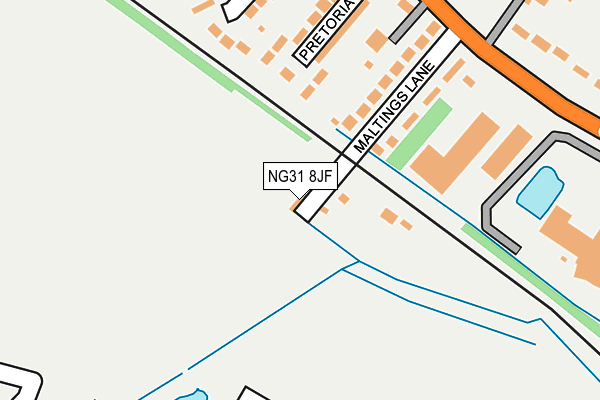 NG31 8JF map - OS OpenMap – Local (Ordnance Survey)